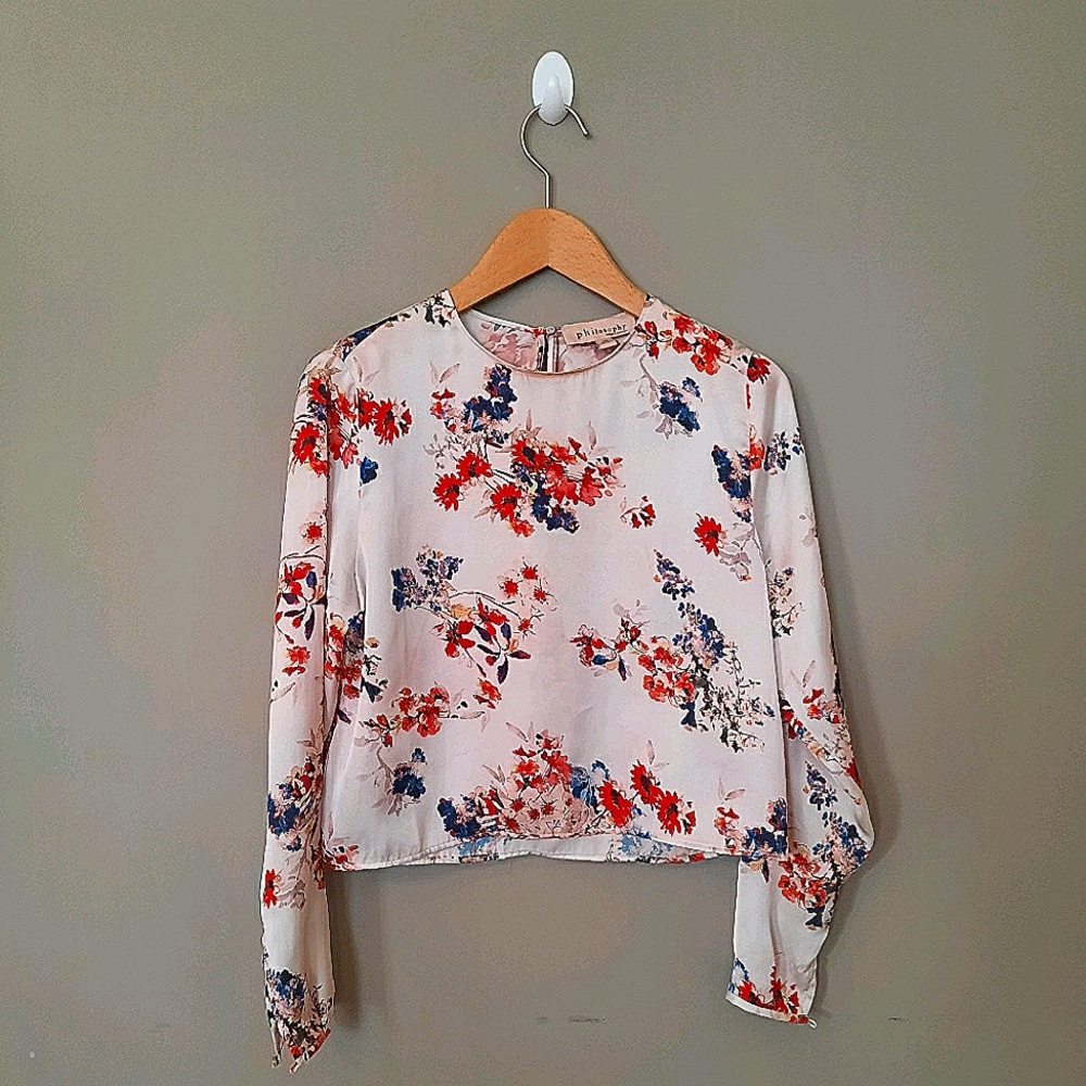 Philosophy long sleeve blouse